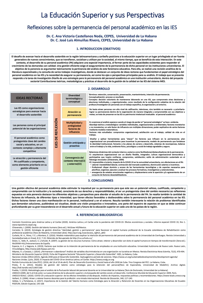Reflections on the permanence of academic staff in higher education institution
